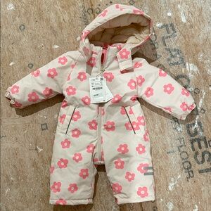 Zara Pink Floral Kids Jacket